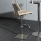 Armless Bar Stools Adjustable Height Dining Stools with Metal Base