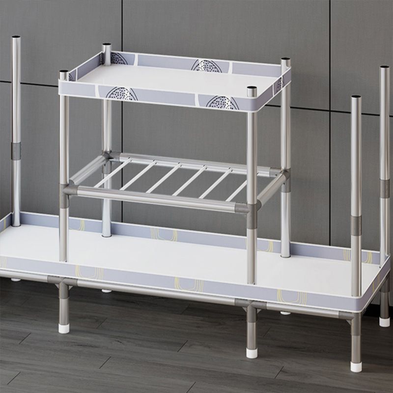 Metallgarderobe Armoire mit Regalen zeitgenössischer Kleiderschrankschrank