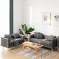 Linen Sofa Tuxedo Arm Tight Back 23.62" Wide Sofa for 3 people Clearhalo 'furn' 'furn_sofas' 'Furniture' 'Living Room Furniture' 'Sofa' 'sofas' 1200x1200_fd5a6ebe-d777-4ac3-b15f-66393f8feec4