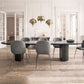 Oval Modern Dining Table Black Fixed Table with Double Pedestal Base Clearhalo ' dining_table' 'Dining Tables & Seating' 'Dining Tables' 'furn' 'furn_dining_table' 'Furniture' 'furniture_dining_table' 'Kitchen & Dining Furniture' 'kitchen&dining_furn' 'kitchen' 'kitchen_dining_table' 1200x1200_fd5cebe7-17bf-4f49-be2b-9d274ae1d2cc