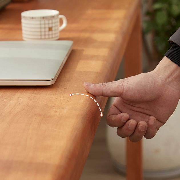 29.53 "Tall Writing Desk rechthoekig houten schrijfbureau met slee -basis voor huis