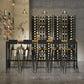 Industrial Style 1/6/11 Pieces Bar Table Set Rectangle Pine Wood Counter Table for Cafe Clearhalo 'Bar Furniture' 'furn' 'furn_home_bar_bar_sets' 'Furniture' 'Home Bars & Bar Sets' 'home_bar_bar_sets' 'Kitchen & Dining Furniture' 1200x1200_fd5ea910-fd3e-4aa5-9e02-b94bfef4fec3