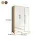 Wooden Wardrobe Closet With Shelves Contemporary Wardrobe Armoire Clearhalo 'Armoires & Wardrobes' 'armoires_wardrobes' 'Bedroom Furniture' 'furn' 'furn_armoires_wardrobes' 'Furniture' 1200x1200_fd5ee239-1209-4783-95f5-12d4b097021a