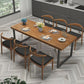 Industrial Style Pine Solid Wood Dining Table Sled Base Rectangle Table for Home Clearhalo ' dining_table' 'Dining Tables & Seating' 'Dining Tables' 'furn' 'furn_dining_table' 'Furniture' 'furniture_dining_table' 'Kitchen & Dining Furniture' 'kitchen&dining_furn' 'kitchen' 'kitchen_dining_table' 1200x1200_fd6177bb-16ad-4ce7-bc89-ca18d22ece83