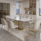 Nordic Glam Style Sintered Stone Rectangle Table Set 1/4/5/7 Pieces Dining Set Clearhalo 'Dining Room Sets' 'Dining Tables & Seating' 'dining_room_set' 'furn' 'furn_dining_room_set' 'Furniture' 'Kitchen & Dining Furniture' 1200x1200_fd6227f4-dbb4-422f-8e5a-d082675b5926
