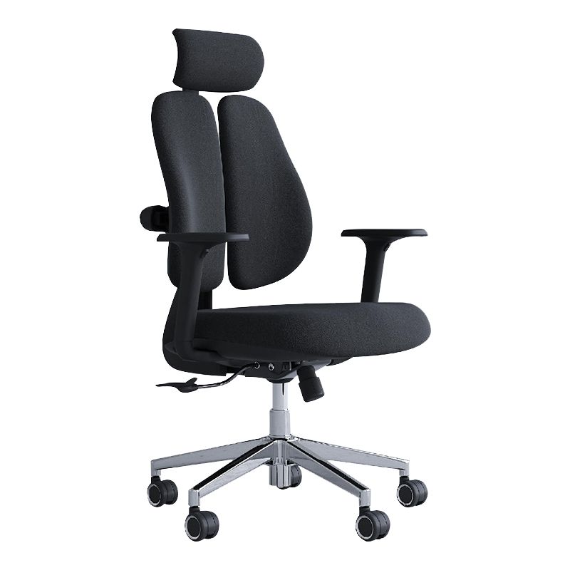 Modern Office Chair with Wheels High-Back Adjustable Arms Mesh Desk Chair Clearhalo 'furn' 'furn_office_chair' 'Furniture' 'Office Chairs' 'Office Furniture' 'office_chair' 1200x1200_fd62b064-b823-4460-a7b6-418bf2203e47