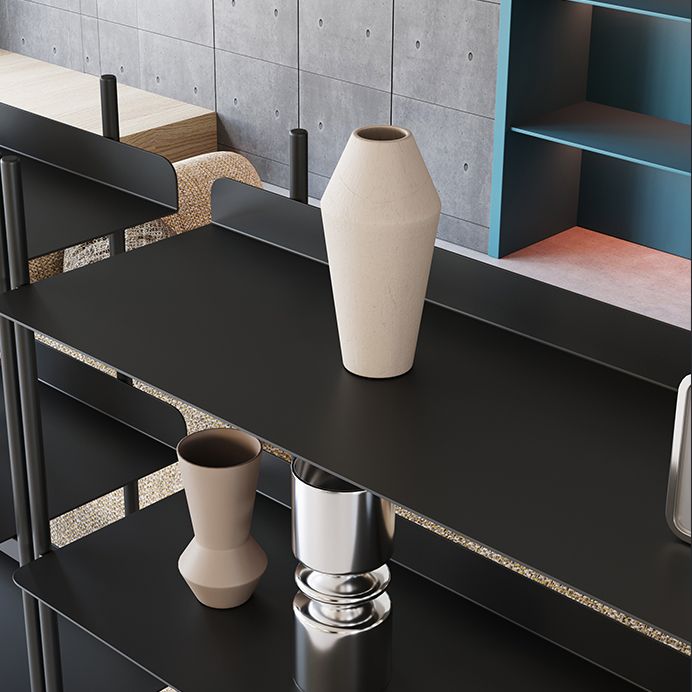 Contemporary Metal Etagere Bookshelf Open Office and Living Room Bookcase Clearhalo 'Bookcases' 'furn' 'furn_bookcases' 'Furniture' 'furniture_bookcases' 'Office Furniture' 1200x1200_fd638212-f7fc-4513-b70e-aa13bd51aa88