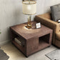 Modern Square 17.72" Tall Wood Side Table with 4 Legs and Double Tier Clearhalo 'Coffee & Accent Tables' 'End & Side Tables' 'end_side_table' 'end_side_tables' 'furn' 'furn_end_side_tables' 'Furniture' 'furniture_end_side_table' 'Living Room Furniture' 1200x1200_fd63da14-bbfd-46ba-a3c2-960b14682ce7