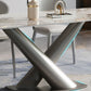 High Gloss Biege eettafel set 1/2/4/5/7 stuks Glam Dinette Set voor thuis