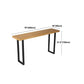 Solid Wood Bar Table Industrial Bar Dining Table with Sled Base