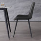 Modern Leather Curved Dining Chair Matte Finish Parsons Chair for Brasserie Clearhalo ' kitchen&dining_furn' 'Dining Chairs' 'Dining Tables & Seating' 'dining_chair' 'furn' 'furn_dining_chair' 'Furniture' 'furniture_dining_chair' 'Kitchen & Dining Furniture' 'kitchen' 1200x1200_fd65f3df-07ee-4982-bae7-8d20ecb4e321