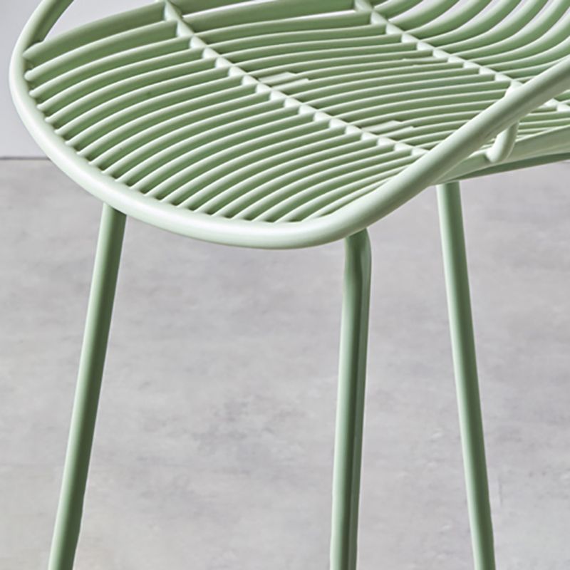 Modern Armless Backrest Counter Stool Iron Cashier Bar Stool with Seat and Pedal Clearhalo 'Bar Furniture' 'Bar Stools' 'bar_stools' 'furn' 'furn_bar_stools' 'Furniture' 'furniture_bar_stools' 'Kitchen & Dining Furniture' 1200x1200_fd661b45-63b5-4d10-bc37-e19efd284e8a
