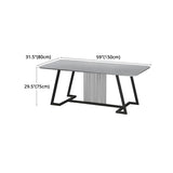 Modern 1/2/5/7 Pieces Dining Set Sintered Stone Dining Table Set with Leather Chairs Clearhalo 'Dining Room Sets' 'Dining Tables & Seating' 'dining_room_set' 'furn' 'furn_dining_room_set' 'Furniture' 'furniture_dining_room_set' 'Kitchen & Dining Furniture' 'kitchen&dining_furn' 'kitchen' 1200x1200_fd66413d-d25b-4472-b607-1b34cc8f4fa9