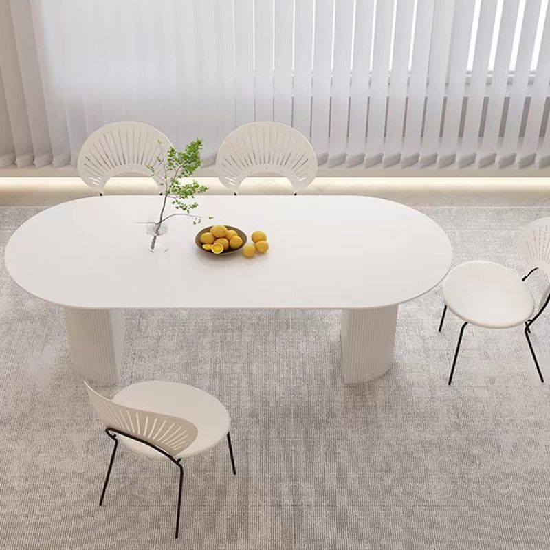 Modern Oval Dining Table Sintered Stone Dining Table for Kitchen
