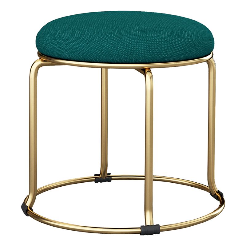 Glam Velvet Chair Ottoman Cylinder Shape Metal Frame Mildew Resistant Ottoman Stool Clearhalo 'furn' 'furn_ottomans_poufs' 'Furniture' 'Living Room Furniture' 'Ottomans & Poufs' 'ottomans_poufs' 1200x1200_fd668e0c-28f8-4861-8131-e8fcb387751c