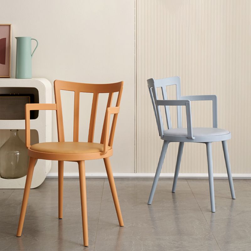 Eigentijdse stijl armstoel plastic winsor terug binnenstoel voor eetkamer