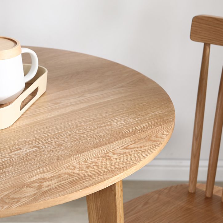 Round Tripod Base Dining Site Table Contemporary Dinette Table with Solid Wood Clearhalo ' dining_table' 'Dining Tables & Seating' 'Dining Tables' 'furn' 'furn_dining_table' 'Furniture' 'furniture_dining_table' 'Kitchen & Dining Furniture' 'kitchen&dining_furn' 'kitchen' 'kitchen_dining_table' 1200x1200_fd68869d-0402-43b8-a0b7-378e1bb38e59