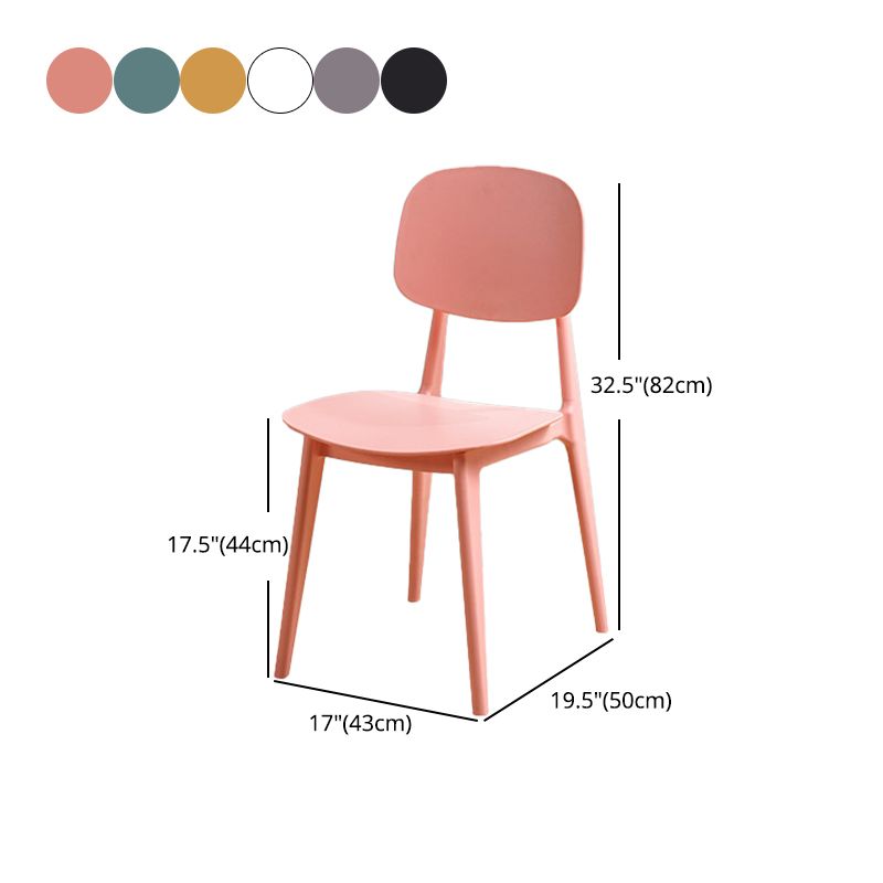 Modern Style Side Chair Plastic Open Back Dining Side Chair for Indoor Clearhalo 'Dining Chairs' 'Dining Tables & Seating' 'dining_chair' 'furn' 'furn_dining_chair' 'Furniture' 'furniture_dining_chair' 'Kitchen & Dining Furniture' 1200x1200_fd691e57-db6f-4546-905a-5a18dd38fe45