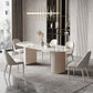 Metal Traditional Luxury Oval Dining Table Sintered Stone Table for Dining Room Clearhalo ' dining_table' 'Dining Tables & Seating' 'Dining Tables' 'furn' 'furn_dining_table' 'Furniture' 'furniture_dining_table' 'Kitchen & Dining Furniture' 'kitchen&dining_furn' 'kitchen' 'kitchen_dining_table' 1200x1200_fd6967fe-bbd6-4ed4-a6cd-a9dc77885bb2