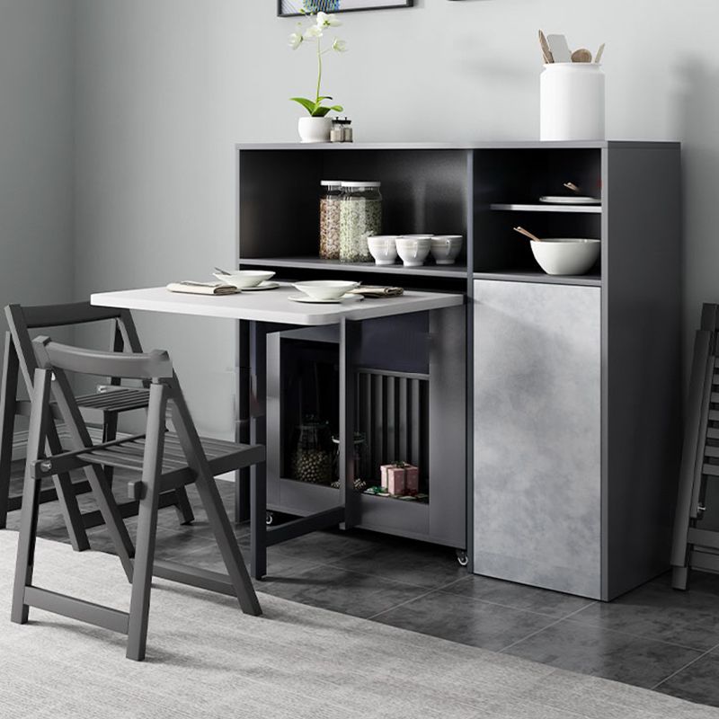 Rectangle Mid-Century Modern Dining Table Grey Base Table for Dining Room Clearhalo ' dining_table' 'Dining Tables & Seating' 'Dining Tables' 'furn' 'furn_dining_table' 'Furniture' 'furniture_dining_table' 'Kitchen & Dining Furniture' 'kitchen&dining_furn' 'kitchen' 'kitchen_dining_table' 1200x1200_fd6ad21f-b287-49a8-a660-eab828958aed