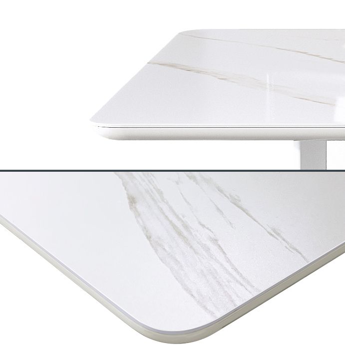 Rectangle Stone Dining Site Table Simplicity Style Drop Leaf Table for Home Clearhalo ' dining_table' 'Dining Tables & Seating' 'Dining Tables' 'furn' 'furn_dining_table' 'Furniture' 'furniture_dining_table' 'Kitchen & Dining Furniture' 'kitchen&dining_furn' 'kitchen' 'kitchen_dining_table' 1200x1200_fd6c5395-ebea-43fd-a437-64f51c1b4ad9
