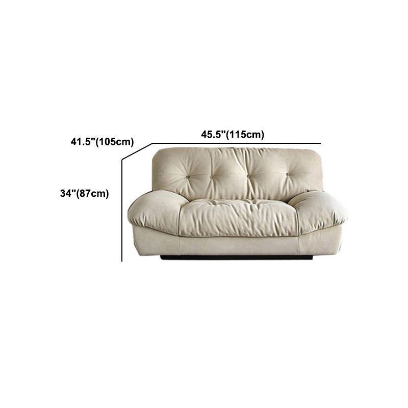 Sofá estándar con mechones 41.33 "D x 34.25" H Sofa sin brazo para sala de estar