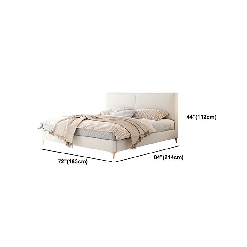 Contemporary Solid Wood with Headboard Rectangular Panel Standard Bed Clearhalo 'Bedroom Furniture' 'Beds' 'furn' 'furn_beds' 'Furniture' 1200x1200_fd6e969e-04f7-432c-ad14-d2d015e87fe8