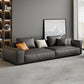 Faux Leather Square Arm Standard Sofa with Bolster Pillows, Stain Resistant Clearhalo 'furn' 'furn_sofas' 'Furniture' 'furniture_sofas' 'kitchen' 'kitchen_sofas' 'Living Room Furniture' 'Sofa' 'sofas' 1200x1200_fd6fedea-b7f6-44d5-855a-bd4a1e16af3d
