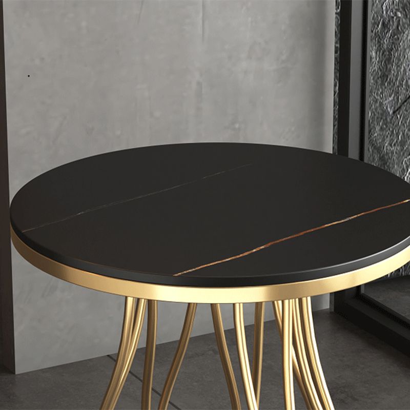 2-Tier Modern Metal Round Side Table 19.7-inch End Table with Shelf Clearhalo 'Coffee & Accent Tables' 'End & Side Tables' 'end_side_tables' 'furn' 'furn_end_side_tables' 'Furniture' 'Living Room Furniture' 1200x1200_fd72dec1-9891-459a-85f1-96d916704770