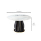 Contemporary Dining Table Stone and Solid Wood Dinette Table Clearhalo 'Dining Tables & Seating' 'Dining Tables' 'dining_table' 'furn' 'furn_dining_table' 'Furniture' 'Kitchen & Dining Furniture' 1200x1200_fd746e4e-fd6f-4ef5-aeda-2fcc87bfe61a