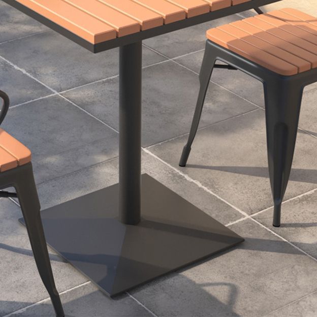 Moderne teruggewonnen houten eettafel set vierkant 1/5 stukken eetgelegenheid voor thuisgebruik