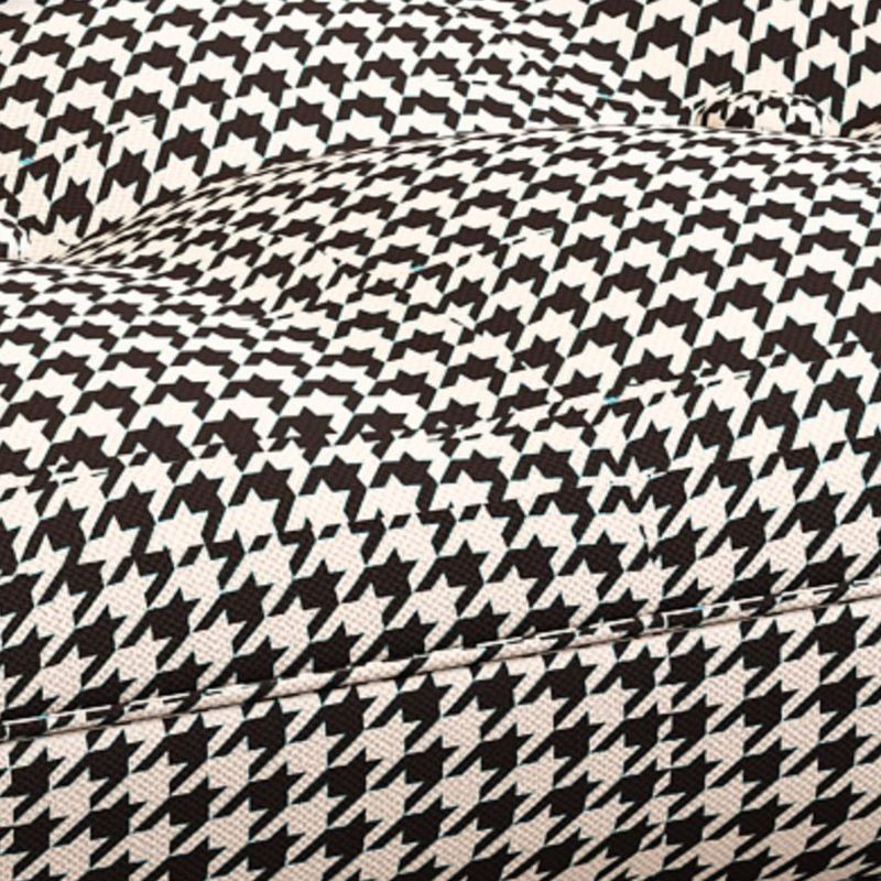 Glamour à bascule en métal rembourré avec chaise à bascule de siège rembourré en feuillette