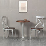 Industrial Coffee Shop Metal Side Chair Black Cross Back Folding Chair Clearhalo ' kitchen&dining_furn' 'Dining Chairs' 'Dining Tables & Seating' 'dining_chair' 'furn' 'furn_dining_chair' 'Furniture' 'furniture_dining_chair' 'Kitchen & Dining Furniture' 'kitchen' 1200x1200_fd77c63f-1514-4d5b-aea0-0d50a861b037
