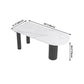Modern Style Dining Table White Sintered Stone Dining Table with Metal Base for Kitchen Clearhalo 'Dining Tables & Seating' 'Dining Tables' 'dining_table' 'furn' 'furn_dining_table' 'Furniture' 'furniture_dining_table' 'Kitchen & Dining Furniture' 'kitchen' 'kitchen_dining_table' 1200x1200_fd78051f-cbb9-425a-98c7-6b2f5a5a0163