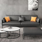 32.28" H Scandinavian Standard Square Arm Sofa with Pillow Back in Brown Finish Clearhalo 'furn' 'furn_sofas' 'Furniture' 'furniture_sofas' 'kitchen' 'kitchen_sofas' 'Living Room Furniture' 'Sofa' 'sofas' 1200x1200_fd7a6dd8-914f-4ab5-b3ae-d8f844094d4e