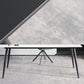 Industriële stijl Stone Writing Desk rechthoekige metalen kantoorbureau