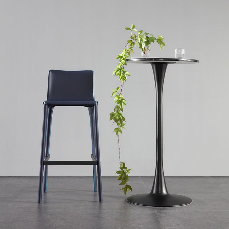 Modern Style Low Back Bar-stool Pu Leather Counter Bar Stool with Metal Legs Clearhalo 'Bar Furniture' 'Bar Stools' 'bar_stools' 'furn' 'furn_bar_stools' 'Furniture' 'Kitchen & Dining Furniture' 1200x1200_fd7b6aae-4fc1-46c5-a2a0-ef9591bee4d4