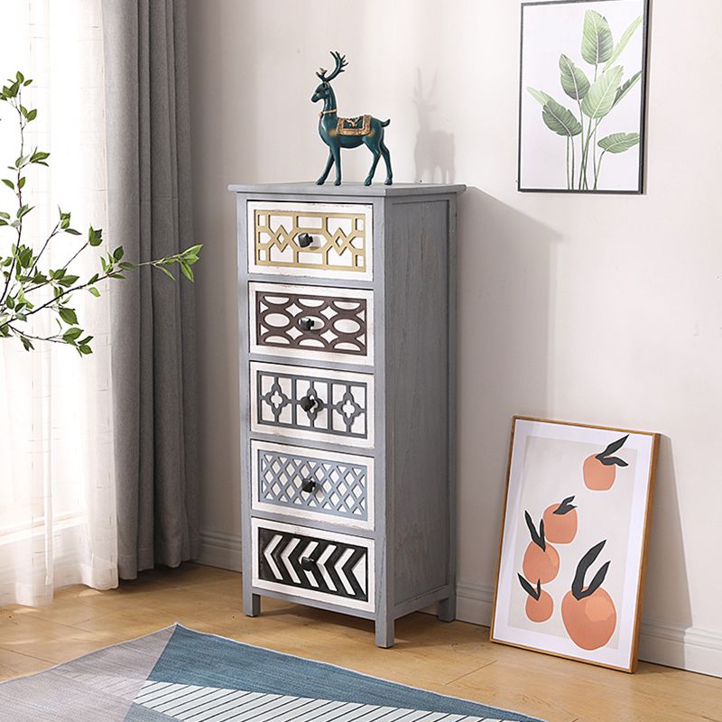 Vertikale Aufbewahrungstruhe aus Holz, traditionelle Kommode für Dessous mit Schubladen