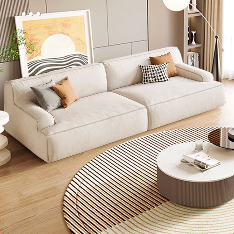 Divano braccio ad incasso beige divano standard serrato per soggiorno