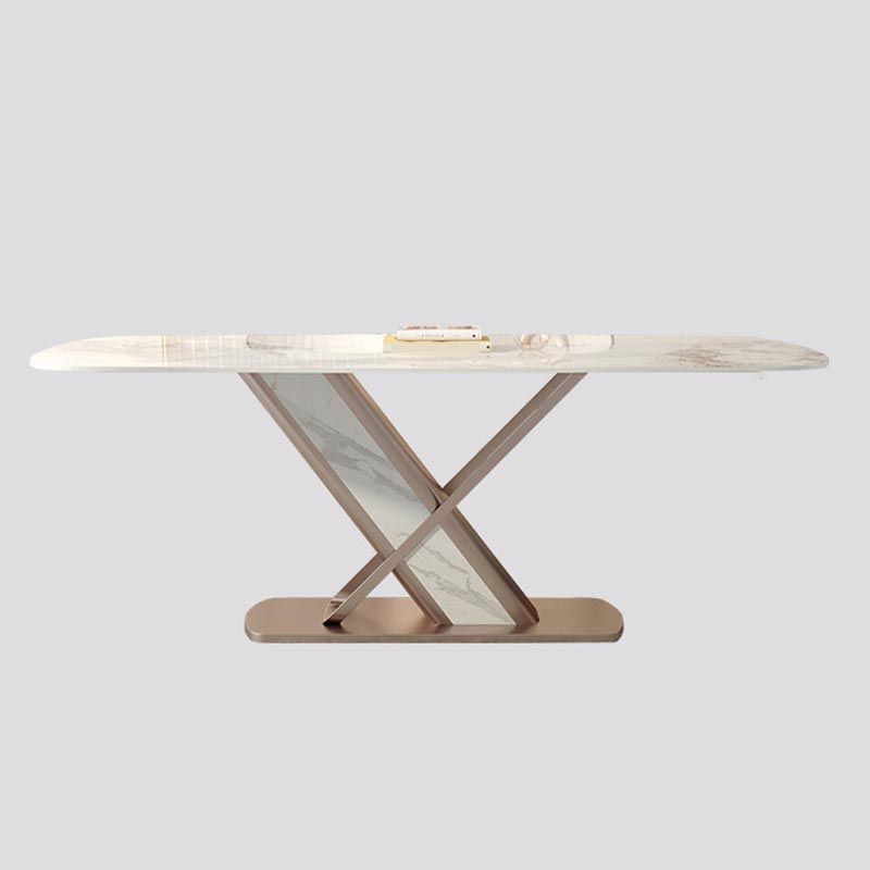 Nordic Sintered Stone Top Dining Set Rectangular 1/4/5/7/9 Pieces Dining Area Table Set Clearhalo 'Dining Room Sets' 'Dining Tables & Seating' 'dining_room_set' 'furn' 'furn_dining_room_set' 'Furniture' 'Kitchen & Dining Furniture' 1200x1200_fd7deb13-2db4-4c9e-9e4b-497c9b5d9734
