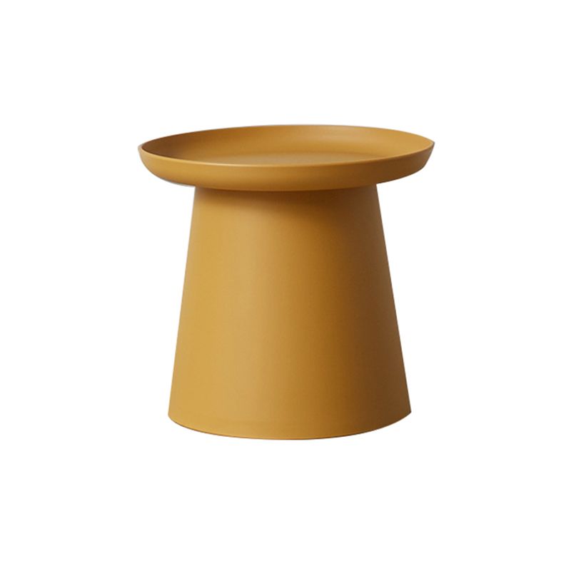 65/5000 Modern Style Wood/plastic Countertop Plastic Base Round Side Table