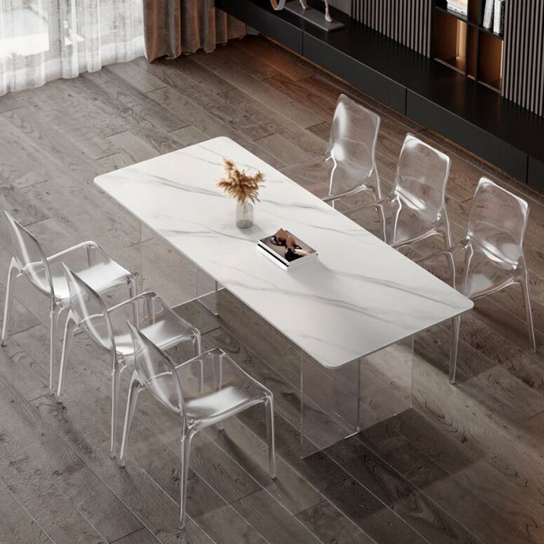 Table à manger en pierre moderne médiévale, Table à Double piédestal pour cuisine