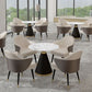 Minimalist Round Sintered Stone Dining Table White Kitchen Dining Table with Pedestal Base Clearhalo ' dining_table' 'Dining Tables & Seating' 'Dining Tables' 'furn' 'furn_dining_table' 'Furniture' 'furniture_dining_table' 'Kitchen & Dining Furniture' 'kitchen&dining_furn' 'kitchen' 'kitchen_dining_table' 1200x1200_fd863d9d-a58a-4eda-956a-14c2f657787c