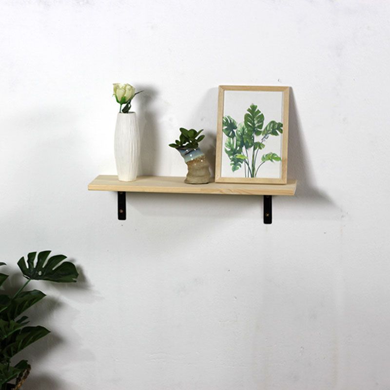 1 Shelf Floating Bookcase Natural Wood Closed Back Bookshelf Clearhalo 'Bookcases' 'furn' 'furn_bookcases' 'Furniture' 'Office Furniture' 1200x1200_fd882a4a-fe6b-45b1-8558-56848ce6f50f