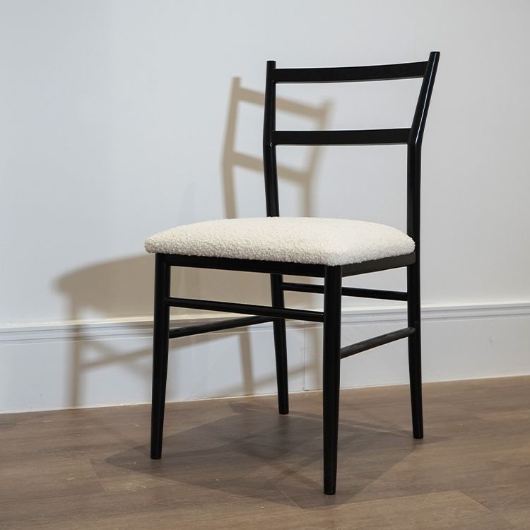 Upholstered Armless Dining Chairs Ladder Back Side Chairs with Metal Legs Clearhalo ' kitchen&dining_furn' 'Dining Chairs' 'Dining Tables & Seating' 'dining_chair' 'furn' 'furn_dining_chair' 'Furniture' 'furniture_dining_chair' 'Kitchen & Dining Furniture' 'kitchen' 1200x1200_fd886539-6574-41a4-95cd-58327586e5d6