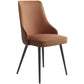 Contemporary Dining Chair Solid Back Chair with 4 Metal Legs for Home Use Clearhalo ' kitchen&dining_furn' 'Dining Chairs' 'Dining Tables & Seating' 'dining_chair' 'furn' 'furn_dining_chair' 'Furniture' 'furniture_dining_chair' 'Kitchen & Dining Furniture' 'kitchen' 1200x1200_fd8b1fce-e14d-4754-809c-d6ff5f64414b