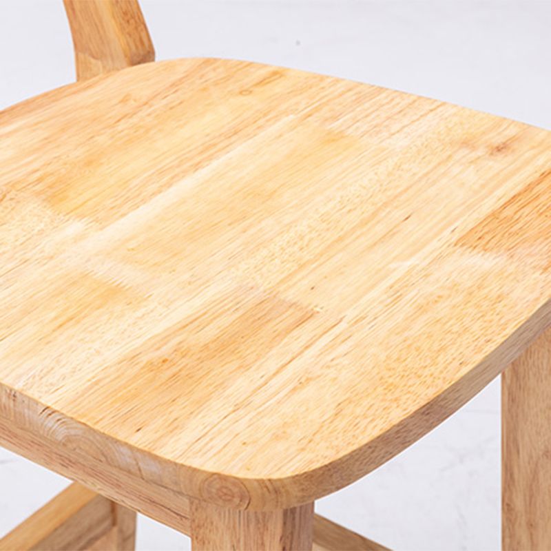 Solid Wood Modern Bar Stool Square Low Back Indoor Stool with Wood Legs Clearhalo 'Bar Furniture' 'Bar Stools' 'bar_stools' 'furn' 'furn_bar_stools' 'furniture_bar_stools' 'Kitchen & Dining Furniture' 'kitchen&dining_furn' 'kitchen' 'kitchen_furn' Furniture' 1200x1200_fd8d7568-86c3-45cb-9afa-e0bd3117861c