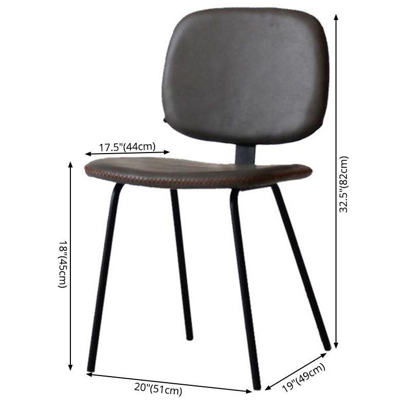 Home Scandinavian Side Chair Open Back Upholstered Metal Dining Room Chair Clearhalo ' kitchen&dining_furn' 'Dining Chairs' 'Dining Tables & Seating' 'dining_chair' 'furn' 'furn_dining_chair' 'Furniture' 'furniture_dining_chair' 'Kitchen & Dining Furniture' 'kitchen' 1200x1200_fd8d9577-6a1b-4895-ab74-7ce6f6bd94d7