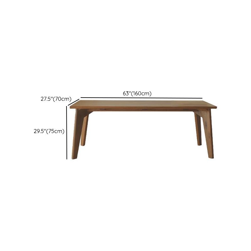 Rectangle Brown Base Dining Table Modern Pine Wood Table for Living Room Clearhalo 'Dining Tables & Seating' 'Dining Tables' 'dining_table' 'furn' 'furn_dining_table' 'Furniture' 'Kitchen & Dining Furniture' 1200x1200_fd8e0da2-3655-4e7e-8473-8afa5d95767d