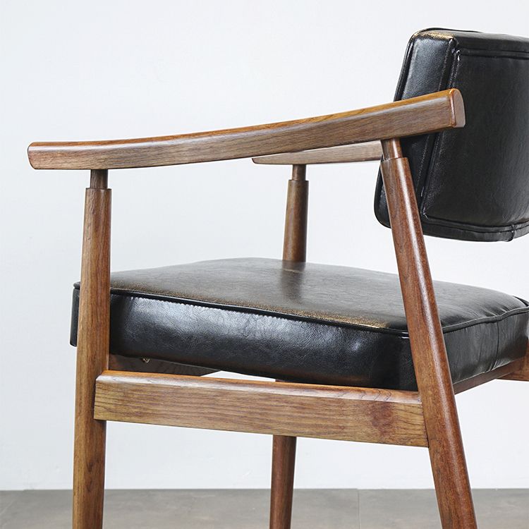 Scandinavian Style Wood Dining Chairs Home Open Back Dining Side Chair with Arm Clearhalo ' kitchen&dining_furn' 'Dining Chairs' 'Dining Tables & Seating' 'dining_chair' 'furn' 'furn_dining_chair' 'Furniture' 'furniture_dining_chair' 'Kitchen & Dining Furniture' 'kitchen' 1200x1200_fd8f0176-b0c0-4579-8fca-626db4b9ed1b